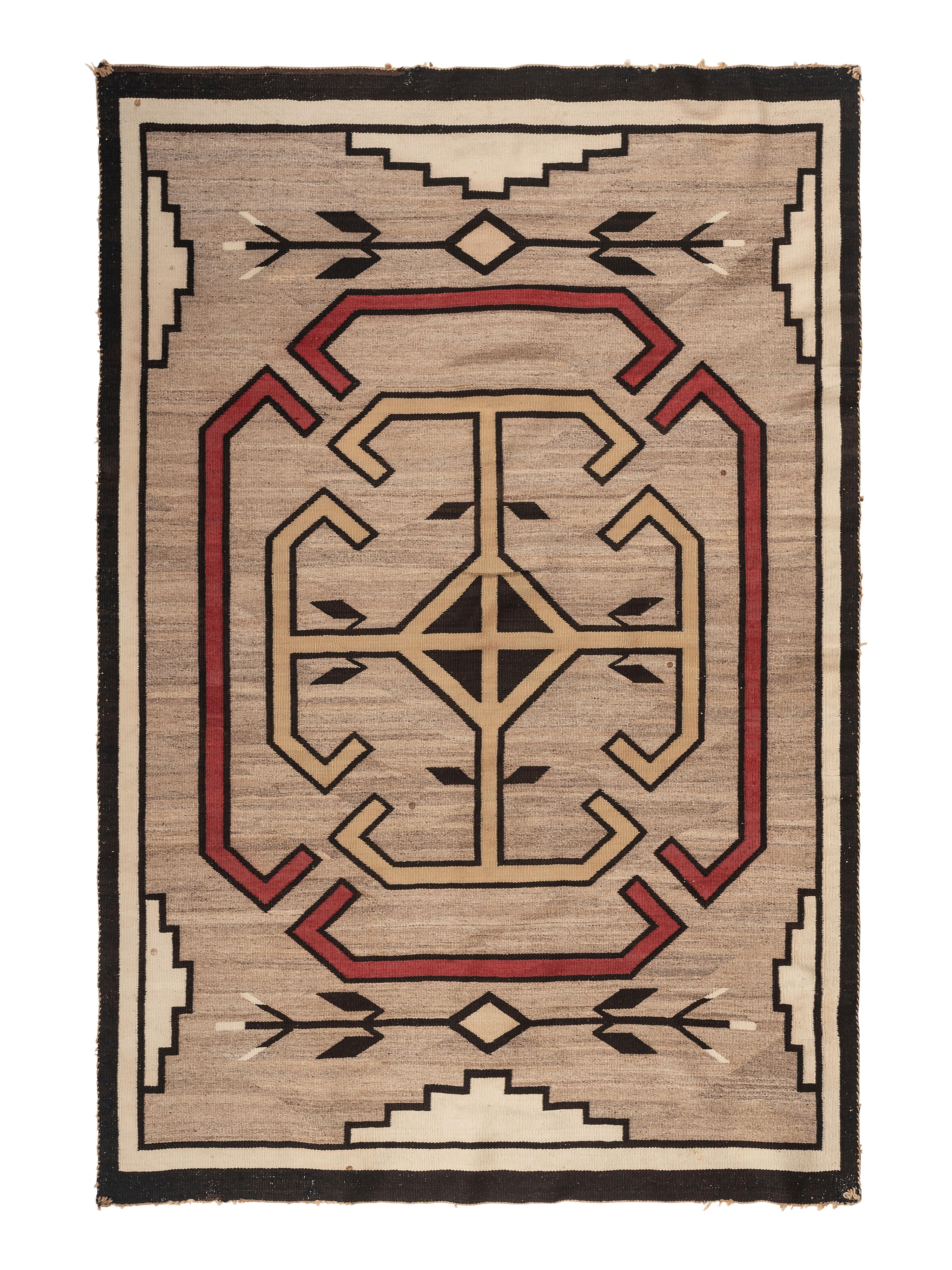 Navajo Crystal Pattern Weaving / Rug