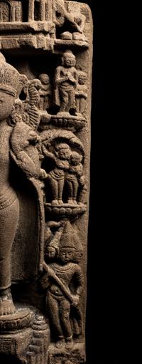 A Khmer Sandstone 'Bodhisattva' Carving
