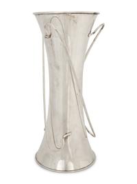 A Chinese Silver Flower Vase