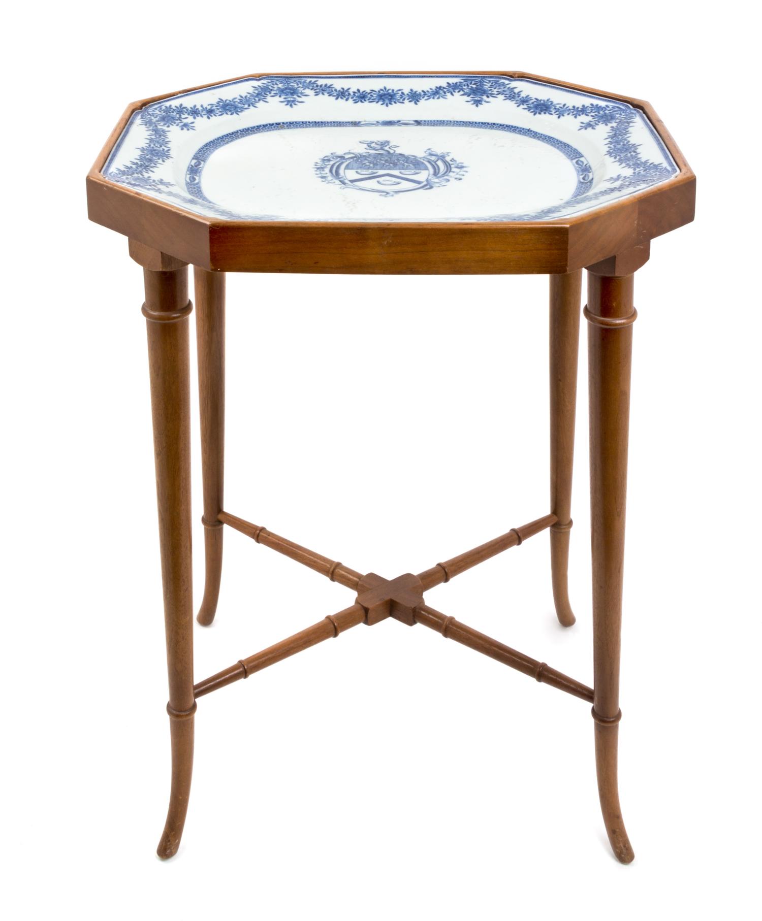 A Chinese Export Porcelain Armorial Tray
