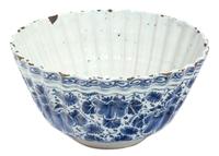 A Dutch Thin Glaze Porcelain Bowl Height 5 x diameter 9 inches. — 19TH CENTURY