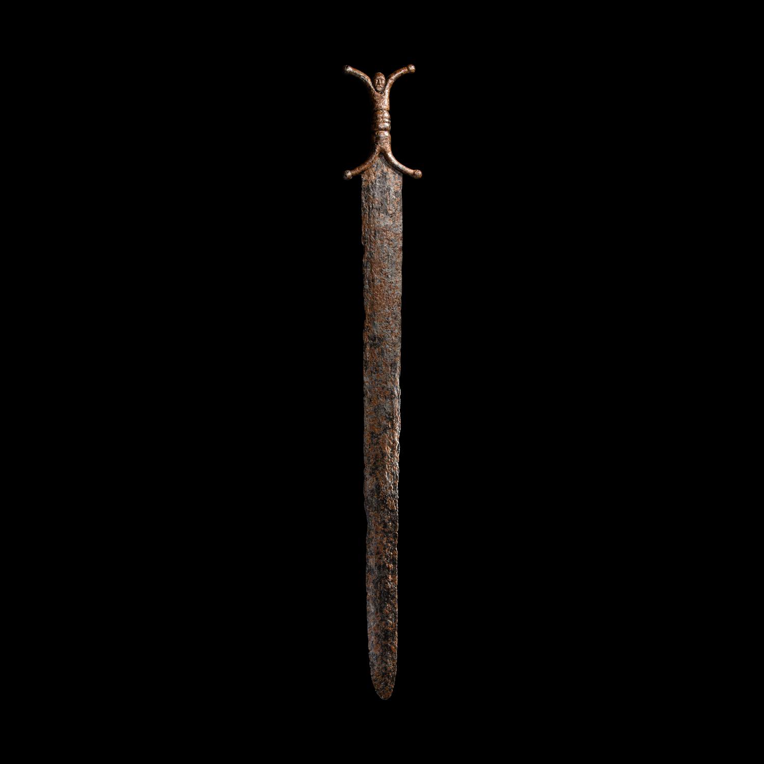 A Celtic Iron Anthropomorphic Sword