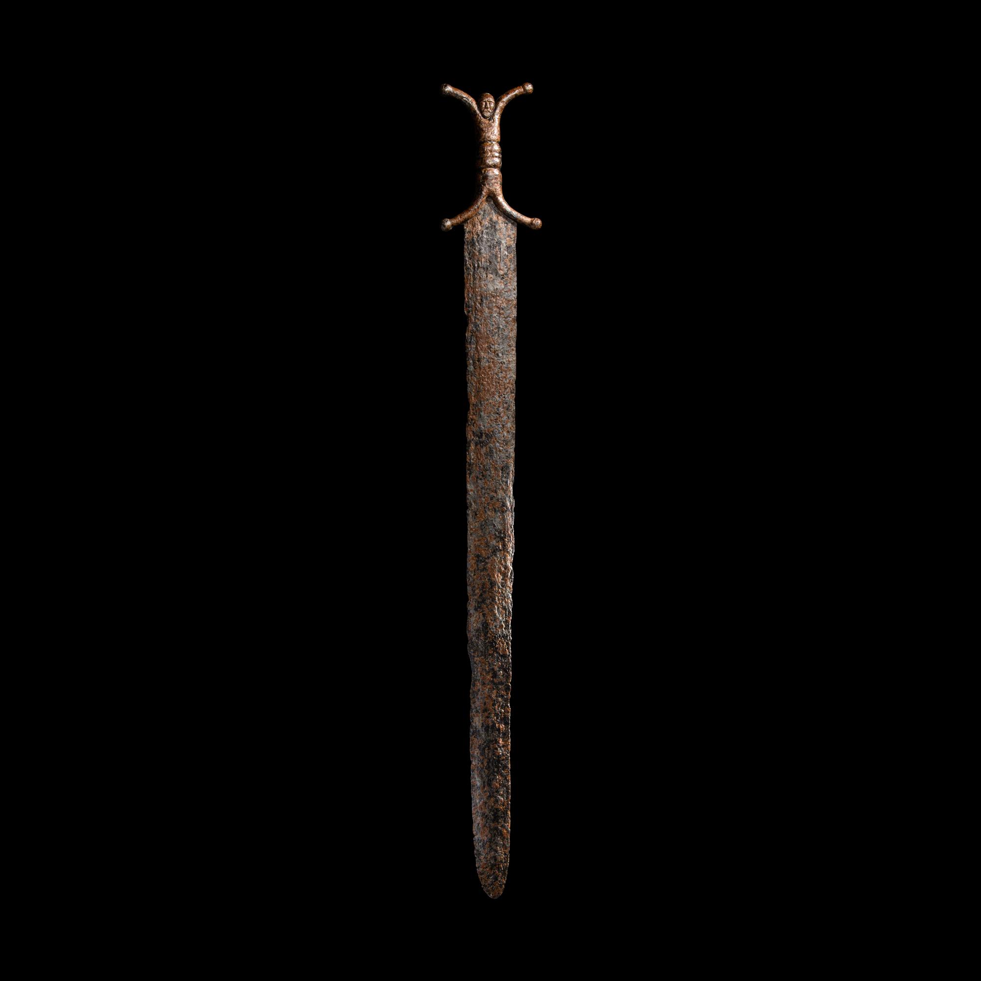A Celtic Iron Anthropomorphic Sword