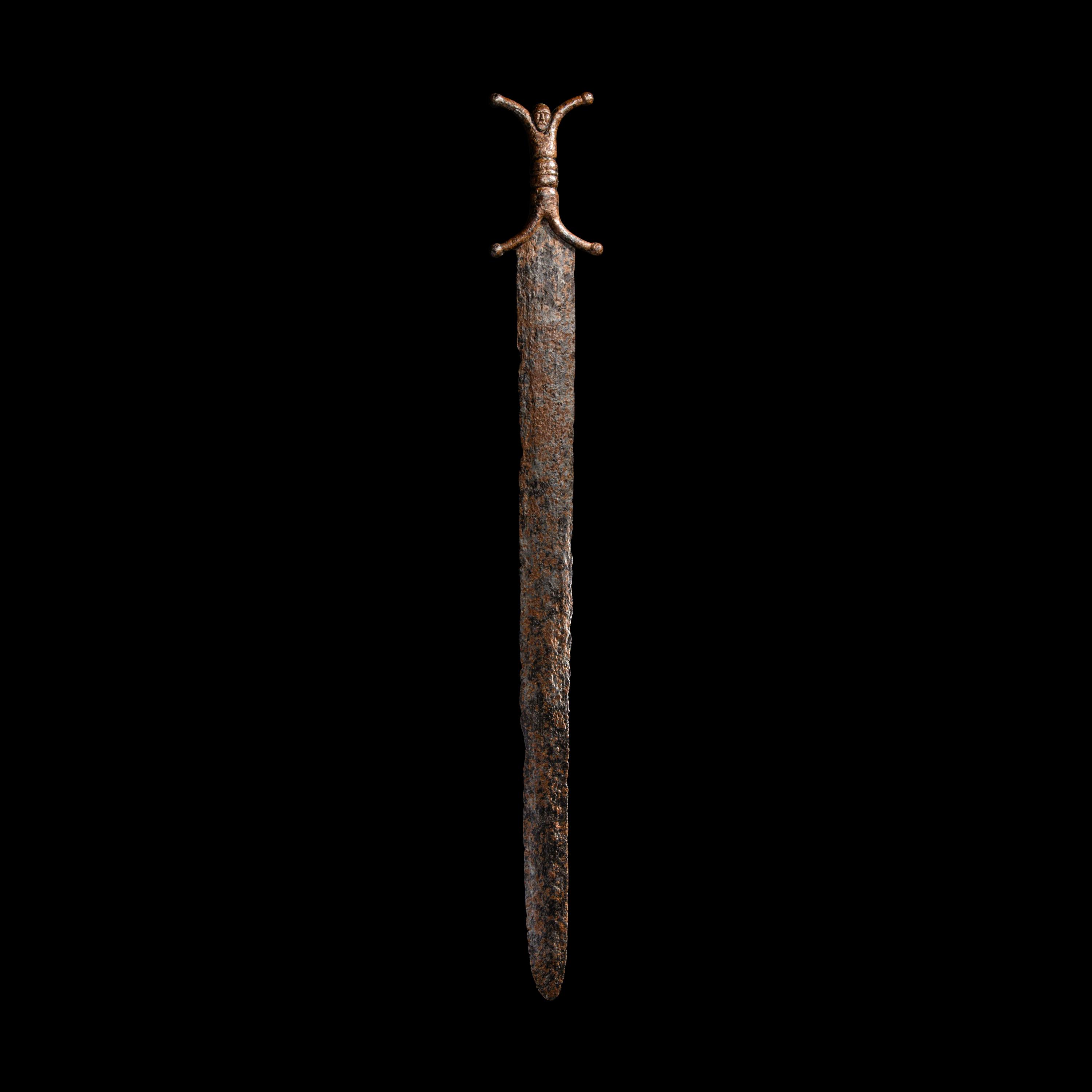 A Celtic Iron Anthropomorphic Sword