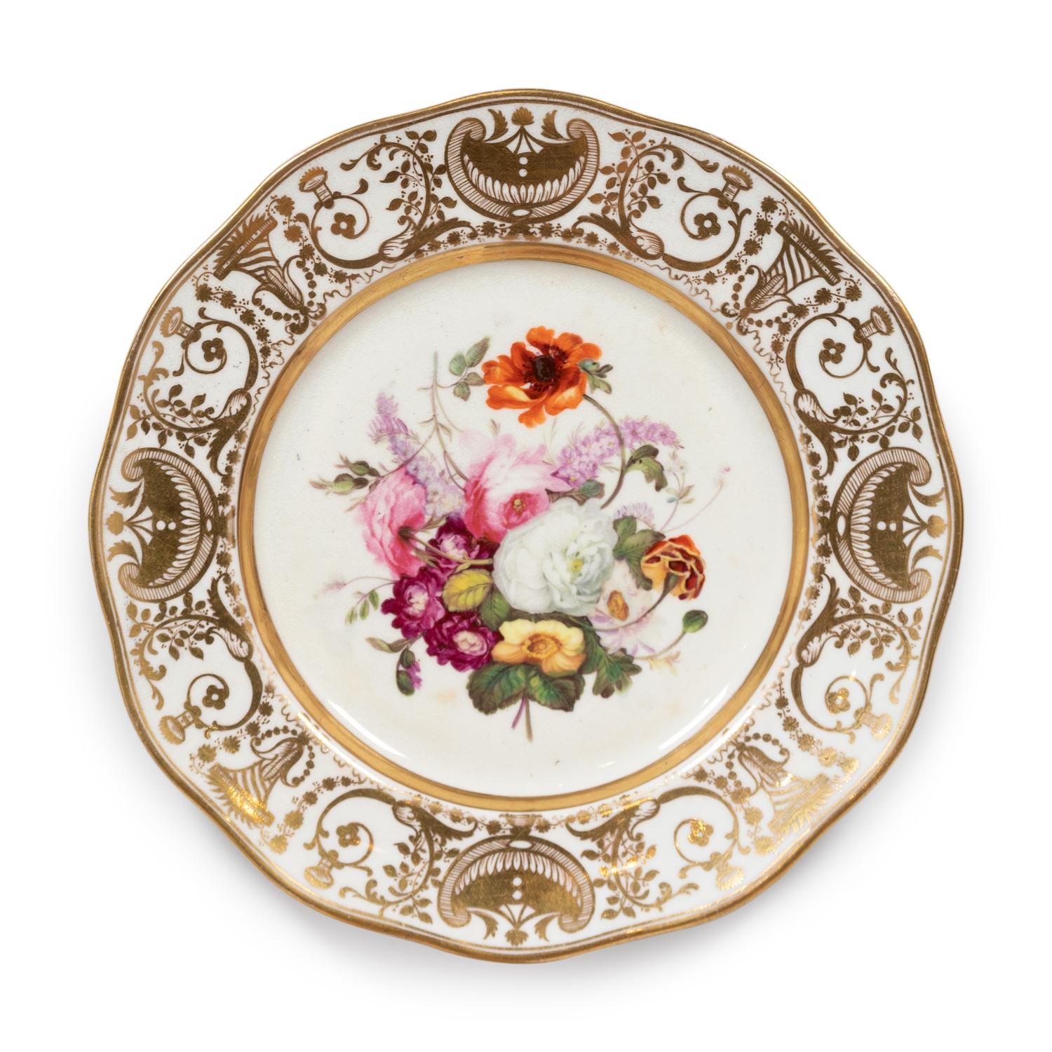 An English Porcelain Part Dinner Service