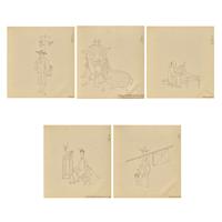 A Rare Chinese Export Album Depicting Chinese Occupations, Studio of Tingqua (1809-1870), Qing Dynasty, Mid 19th Century — 清晚期 关联昌（庭呱，1809-1870）畫室繪《百業中國》冊頁120幀