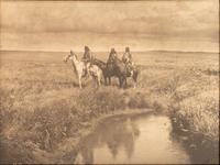 CURTIS, Edward S (1868-1952), photographer. Three Chiefs - Piegan .