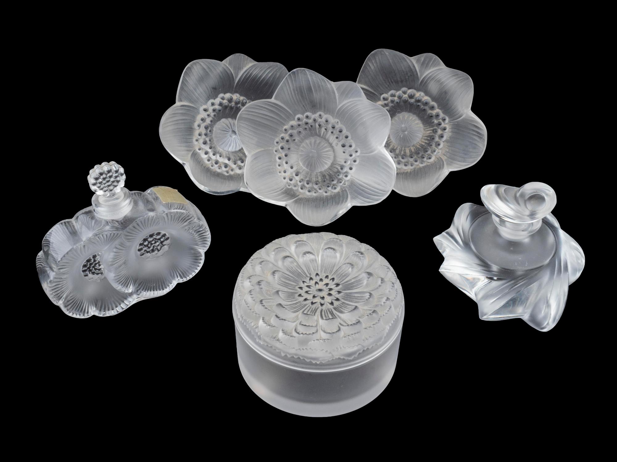 Six Lalique Glass Articles — 20TH CENTURY