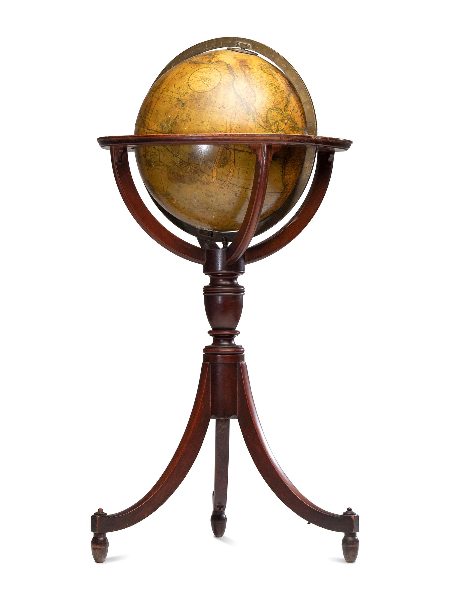 A Pair of Late Regency Cary’s 11-Inch New Terrestrial and Celestial Globes