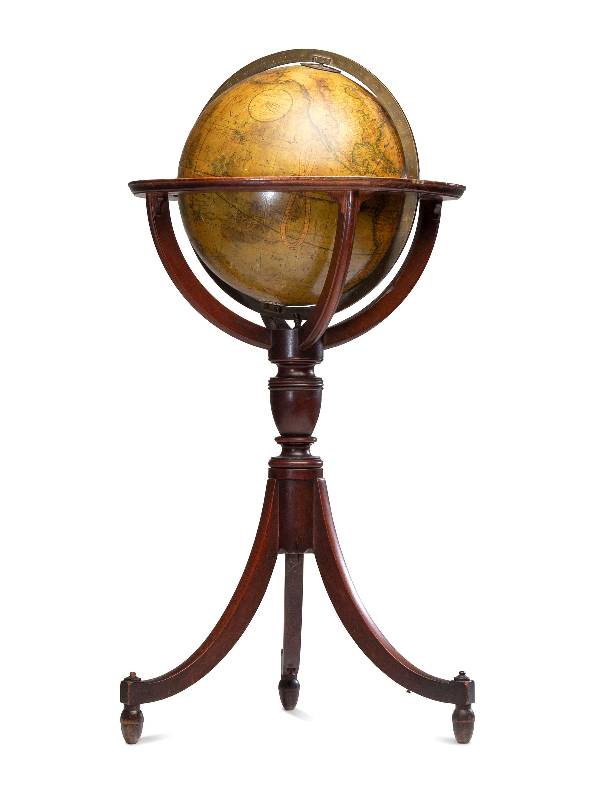 A Pair of Late Regency Cary’s 11-Inch New Terrestrial and Celestial Globes