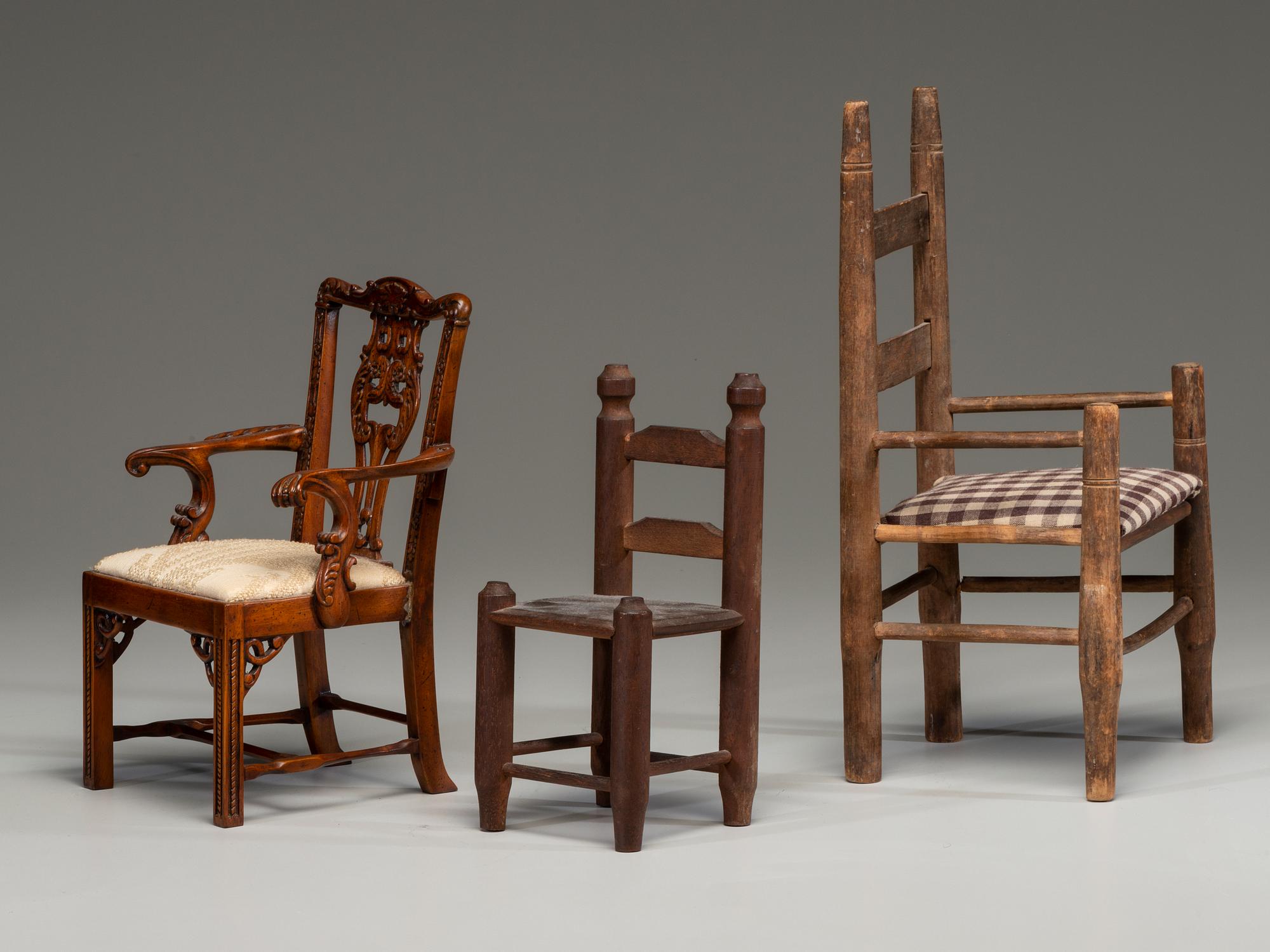Three Doll's Chairs