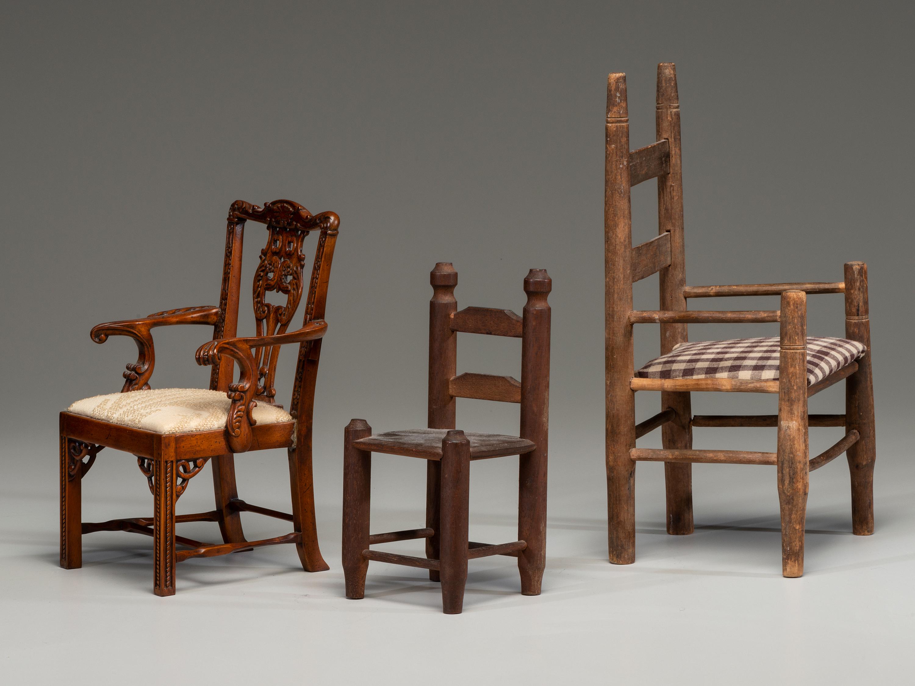 Three Doll's Chairs