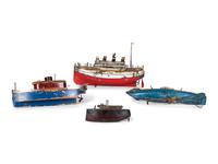 Four Toy Boats