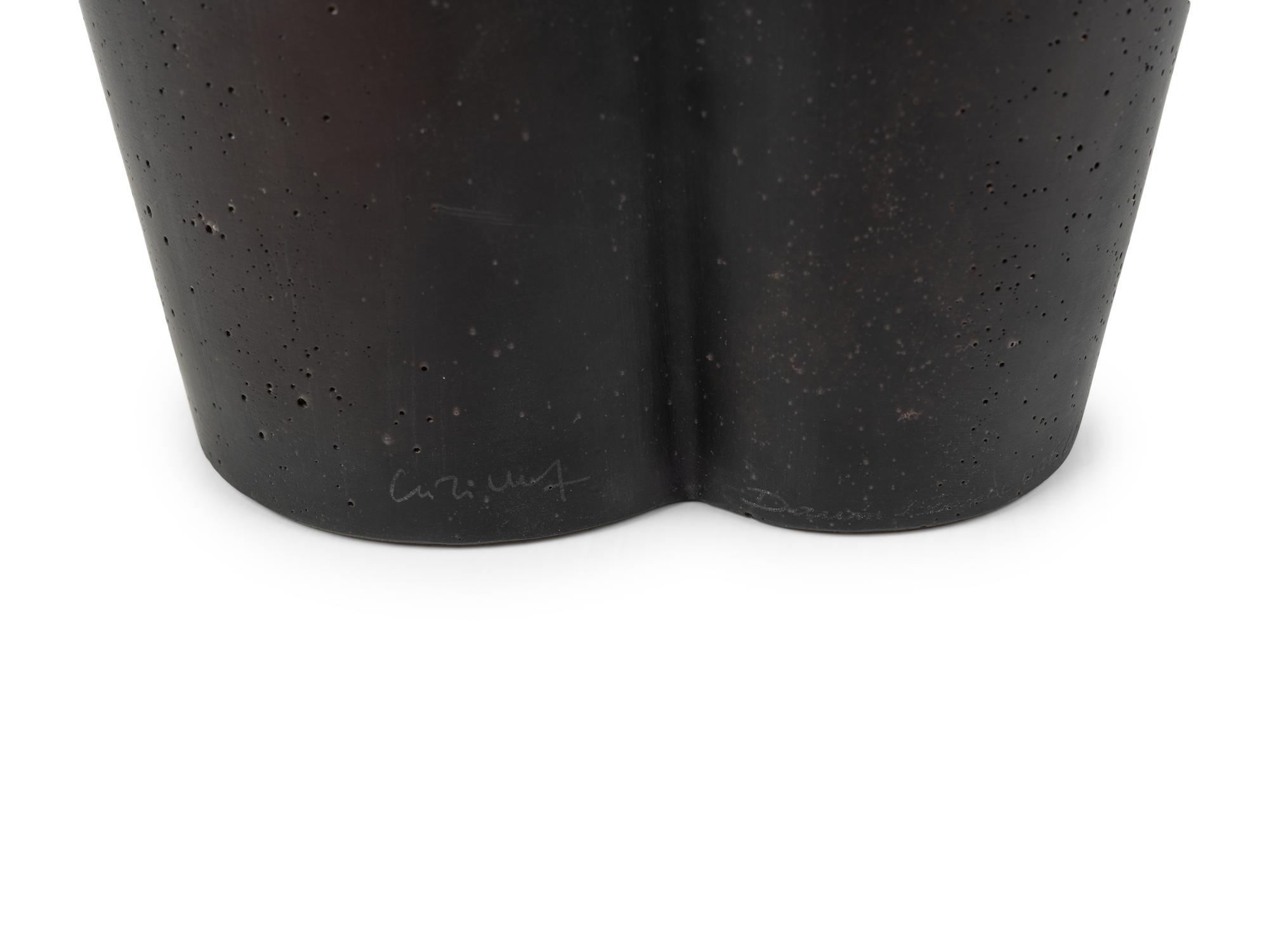 A Daum Twins Series Pâte de Verre Vase