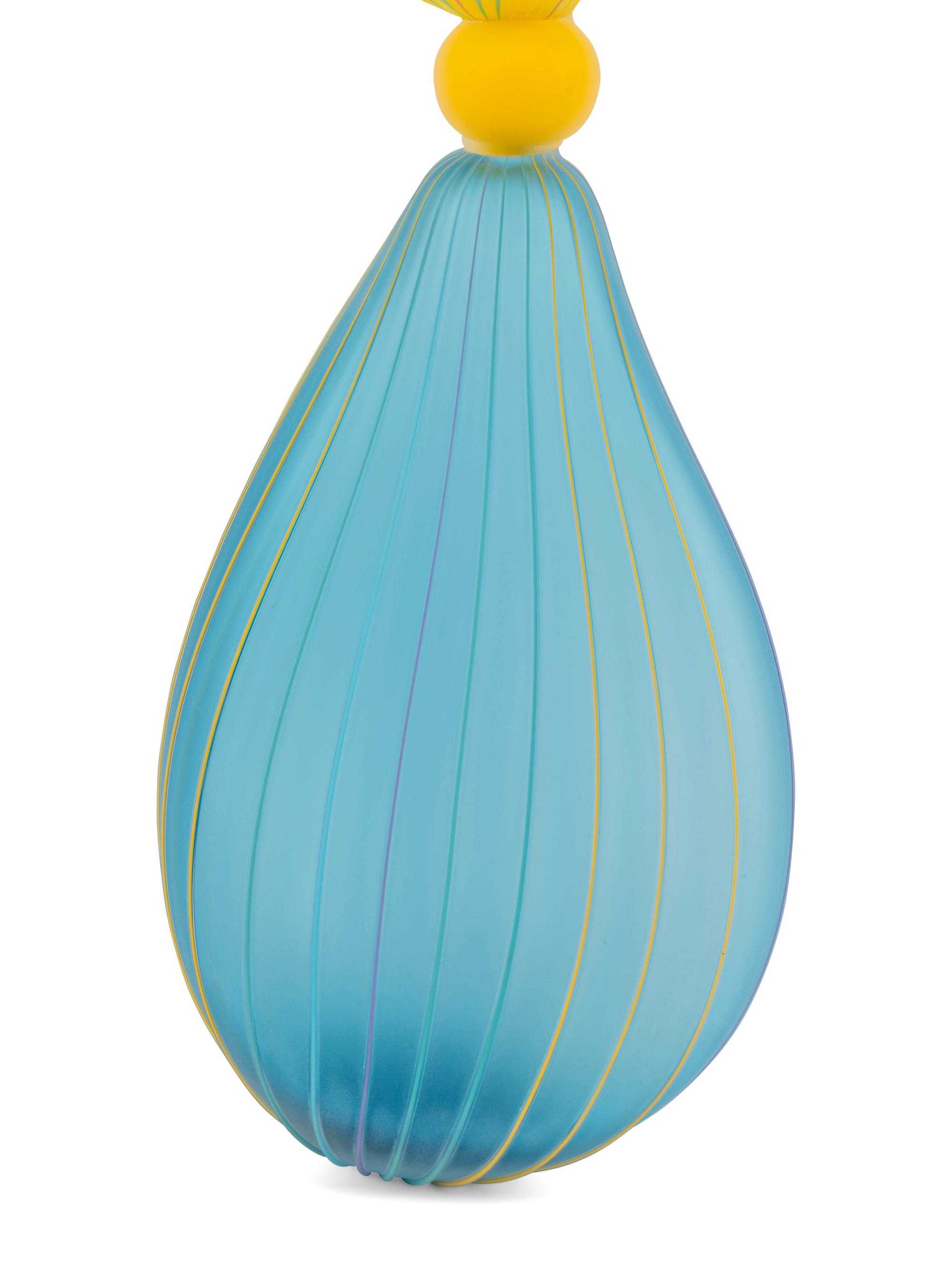 Sculpture (Articulated Corn Yellow Aquamarine Blue Daffodil)