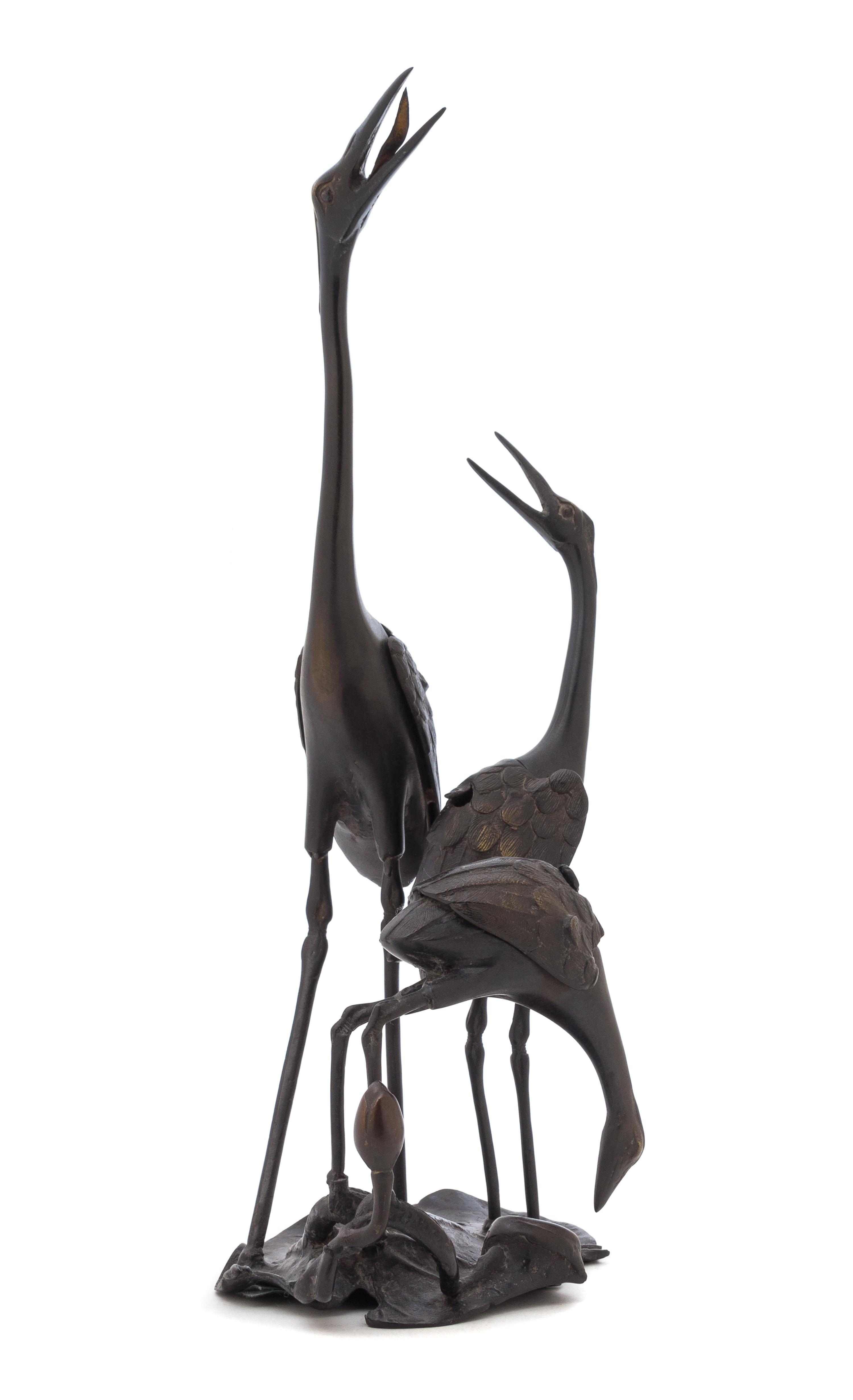 A Bronze Okimono Height 19 inches.