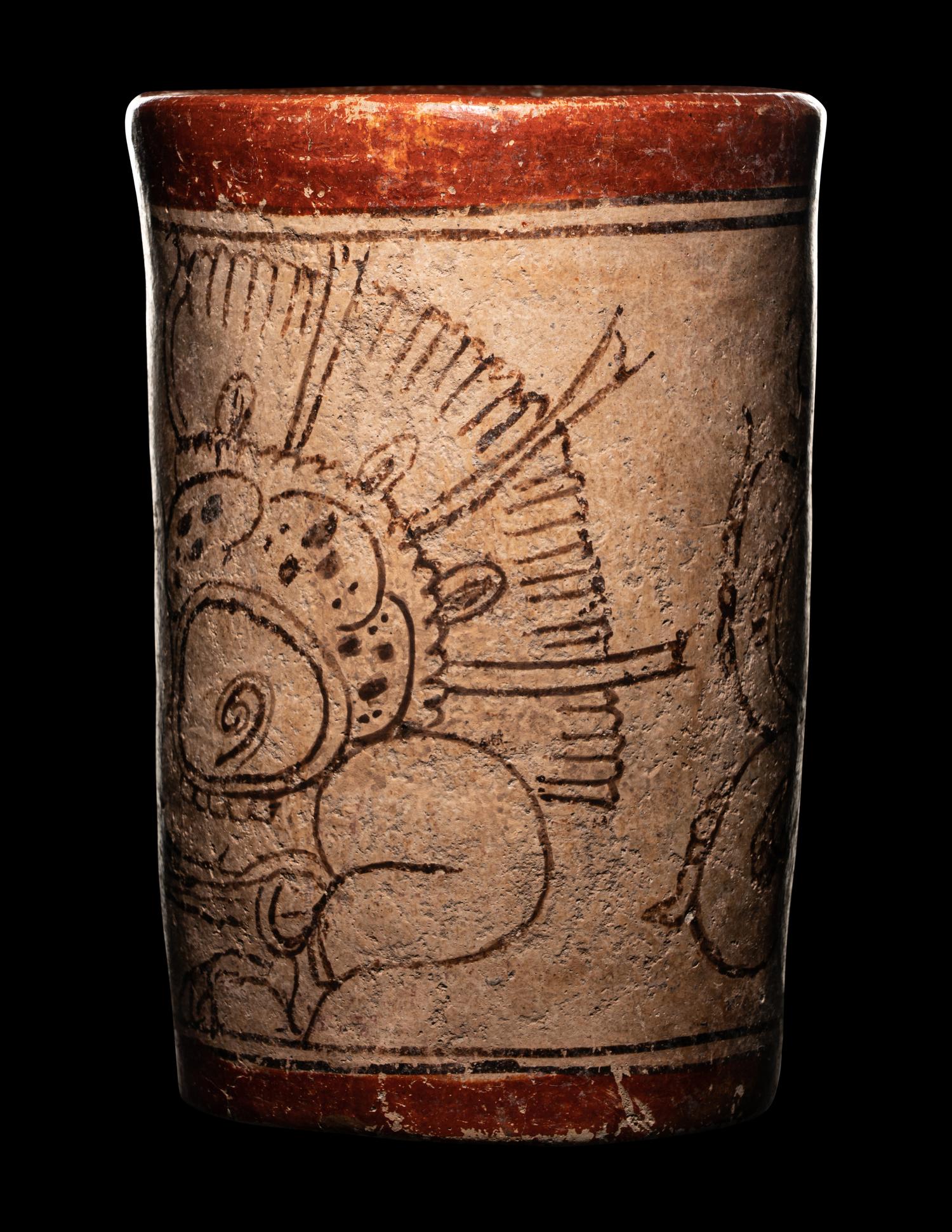 A Maya Codex Style Cylinder Vessel