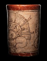 A Maya Codex Style Cylinder Vessel