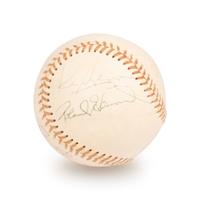 A Group of Harry Caray and Bill Veeck Signed Autograph Baseballs (Beckett Authentication Services Letters BAS Certified),