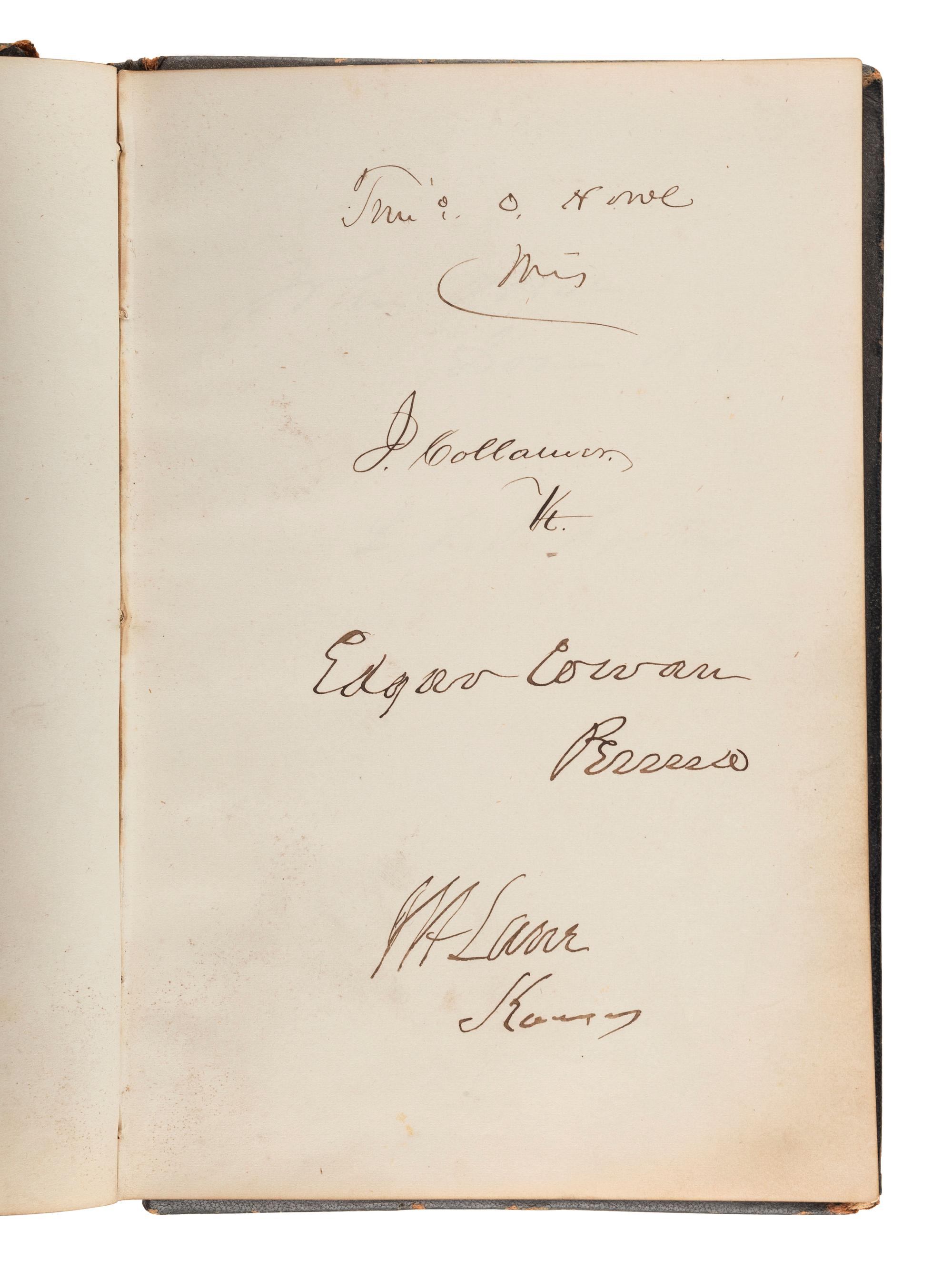 [LINCOLN, Abraham (1809-1865), DOUGLASS, Frederick (ca 1818-1895), and others - AUTOGRAPH ALBUM].