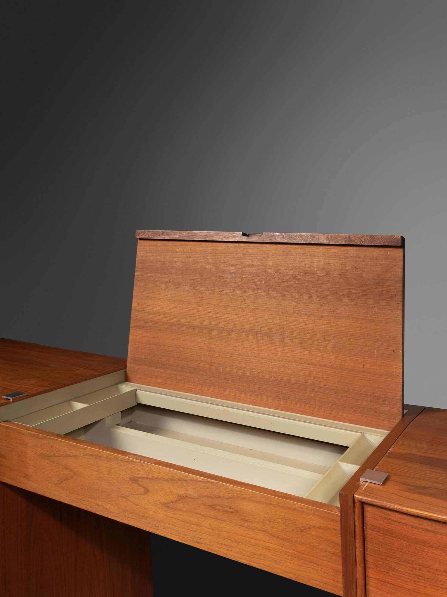 Pair of Thin Edge Cabinets, with center vanity Herman Miller, USA
