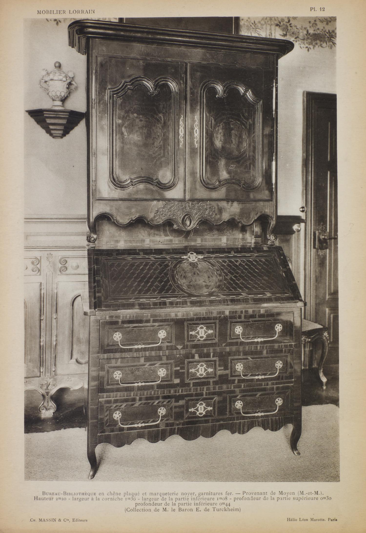 BANEAT, PAUL. Le Mobilier. Paris, n.d. 4 vols. Portfolio, numerous loose plates.