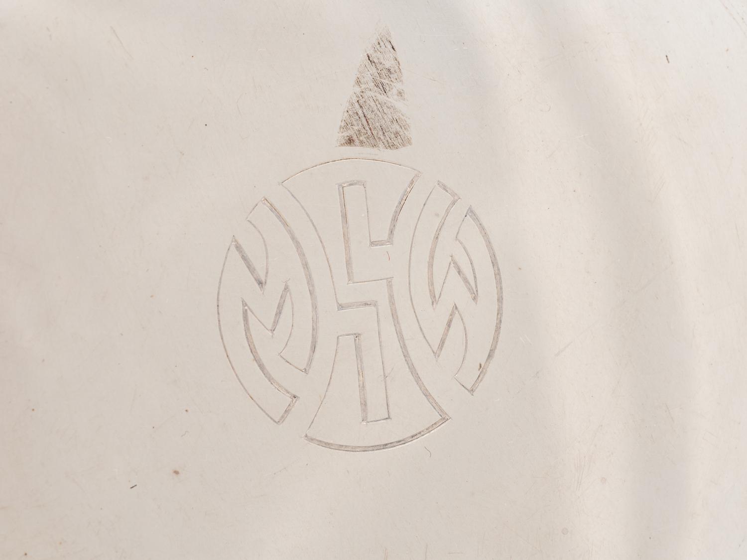 Three Gorham Silver Monogrammed Dishes