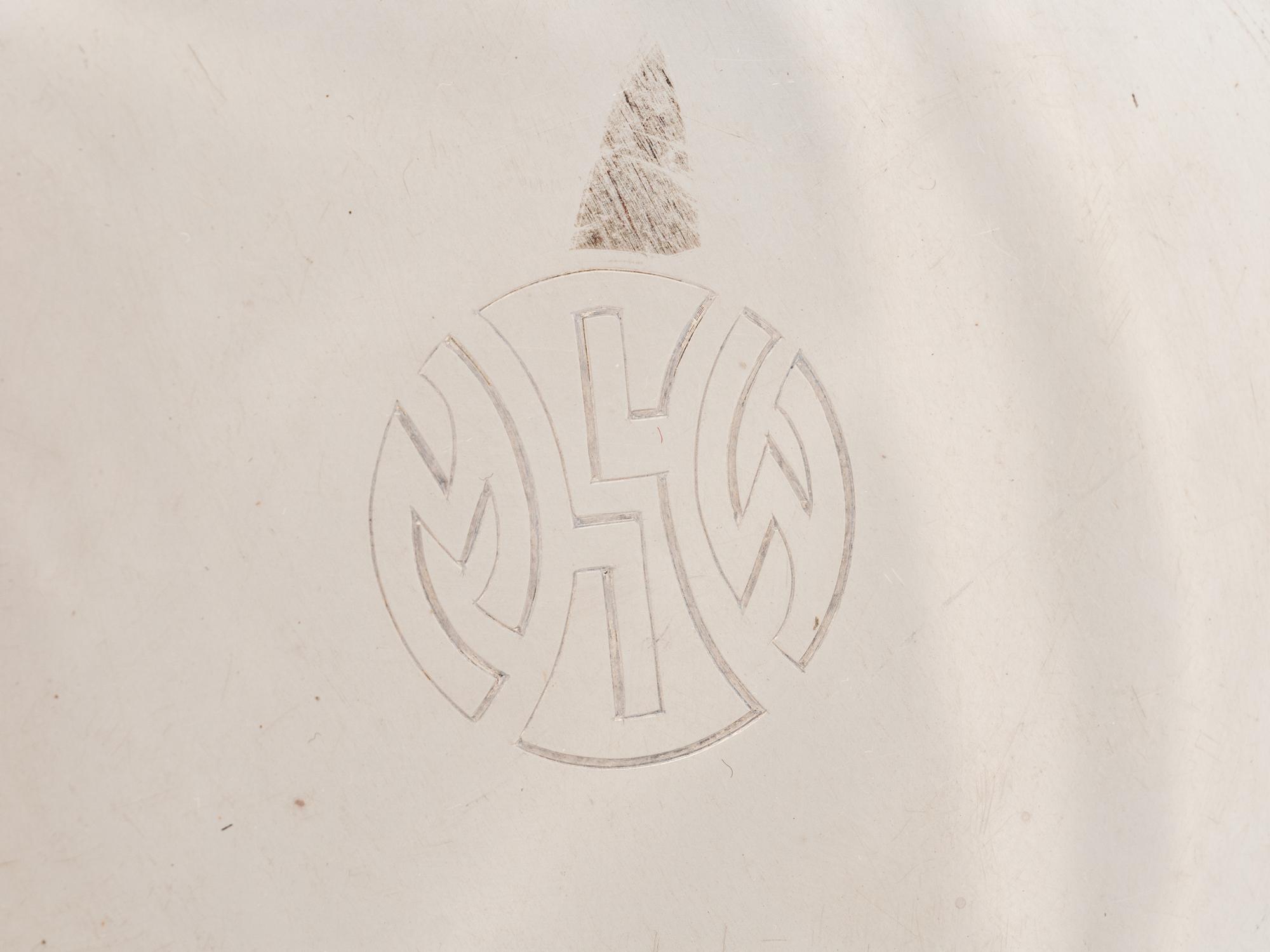 Three Gorham Silver Monogrammed Dishes