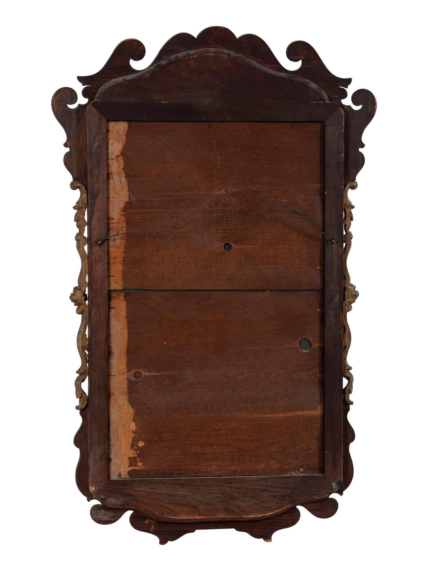 A George II Style Parcel Gilt Mahogany Mirror