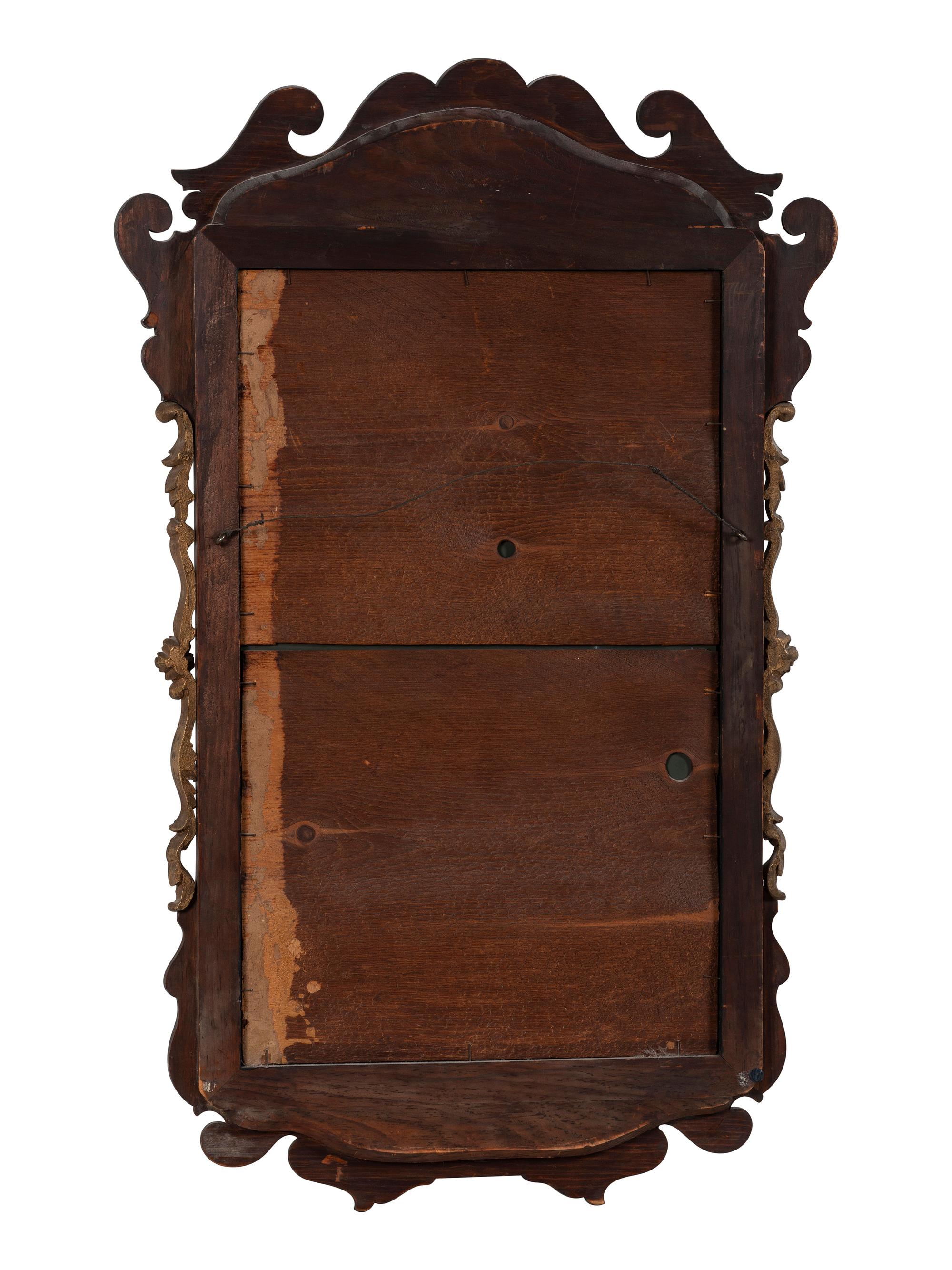 A George II Style Parcel Gilt Mahogany Mirror