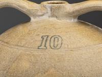 A Ten-Gallon Twin-Handled Stoneware Cooler