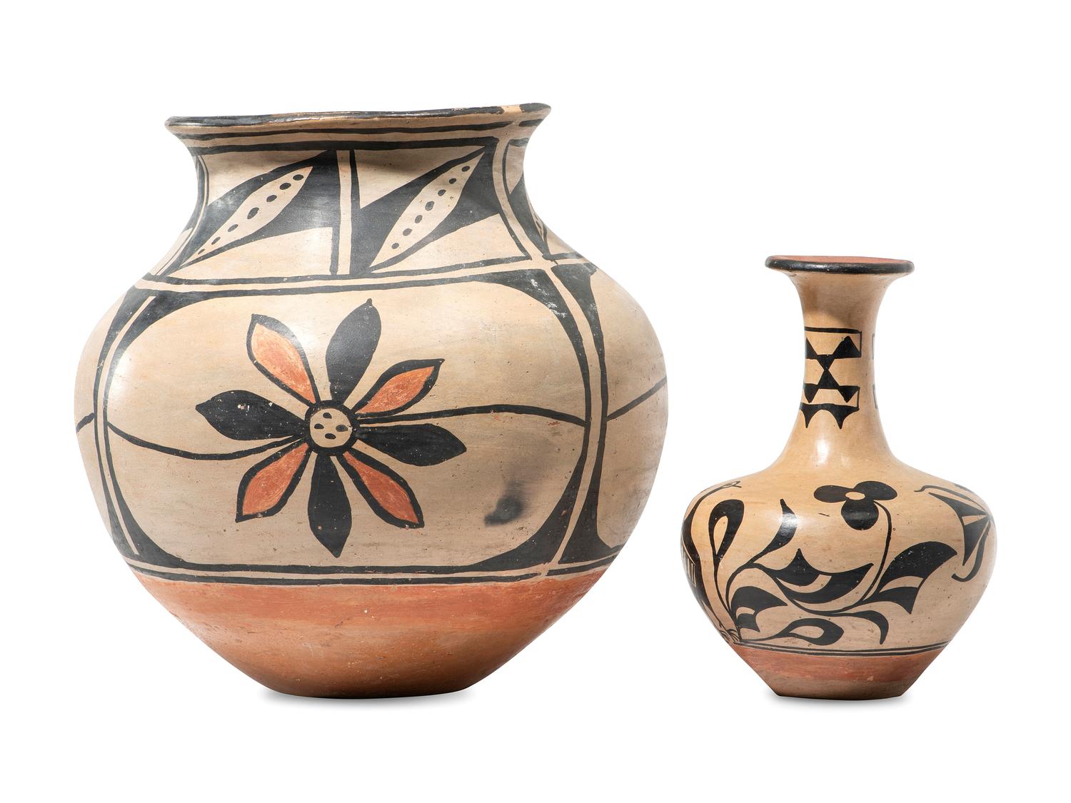 Kewa Pottery Vase and Jar
