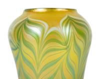 An Orient and Flume Iridescent Glass Vase
