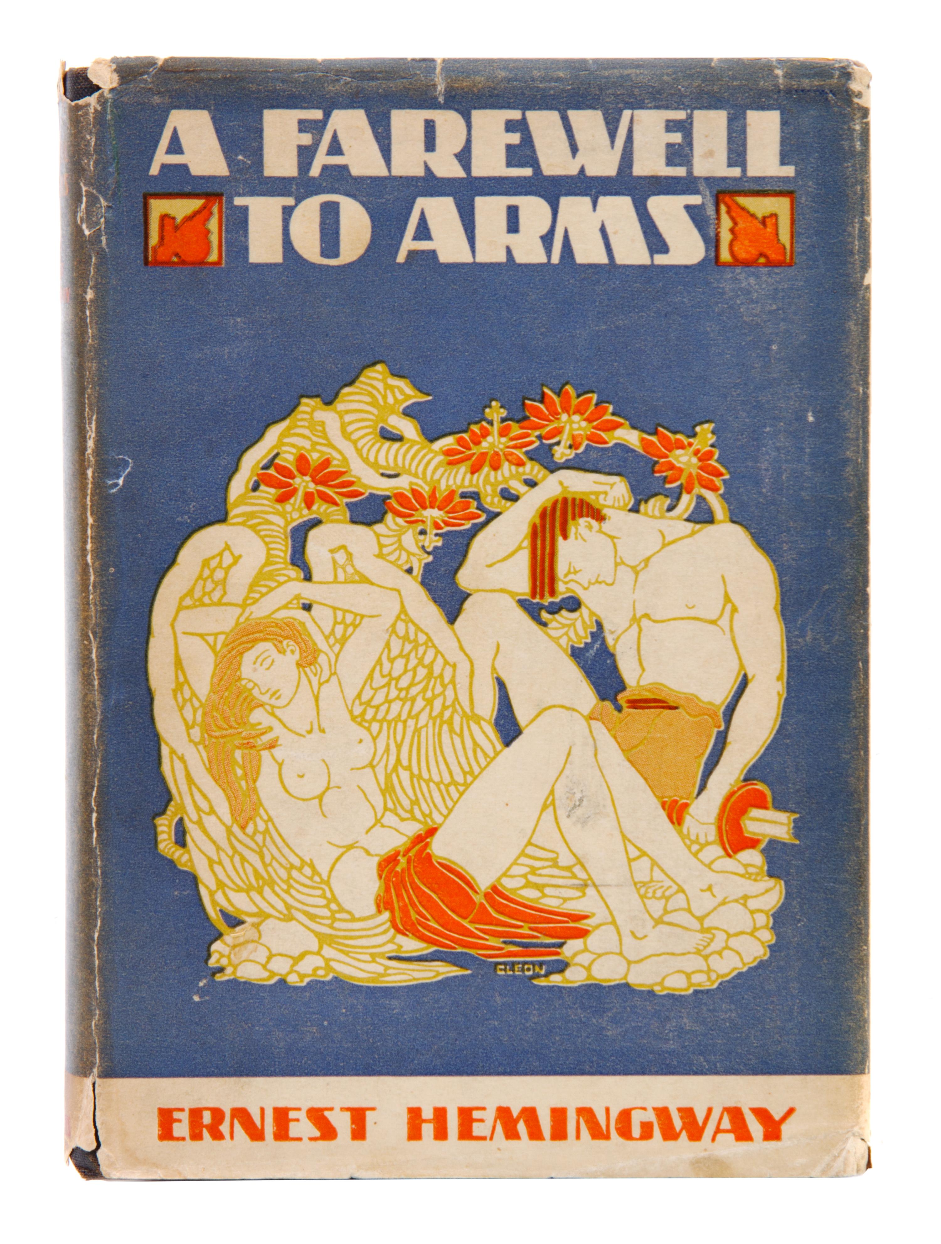HEMINGWAY, ERNEST. A Farewell to Arms. New York, 1929. First edition, first issue in first state jacket.
