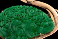 A Chinese Jadeite 'Swan' Brooch