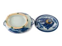 A Chinese Export Blue and White Porcelain Tureen