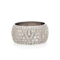 BULGARI, WHITE GOLD AND DIAMOND BAND
