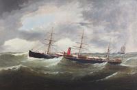 The British Cunard Steamer 'Gallia,' c. 1880s