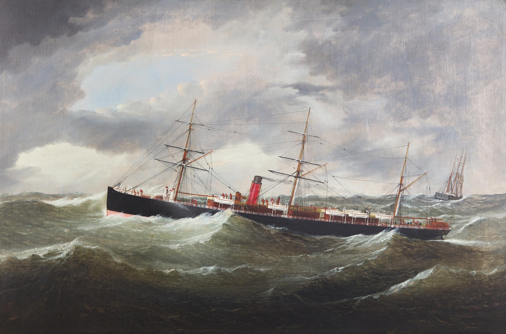 The British Cunard Steamer 'Gallia,' c. 1880s
