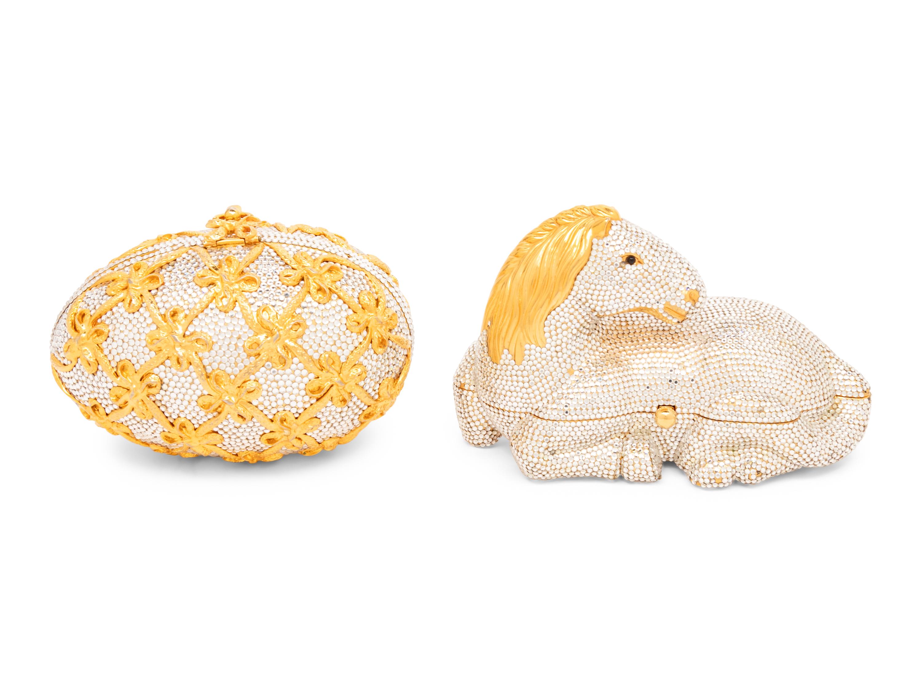 Judith Leiber, Egg and Horse Minaudières