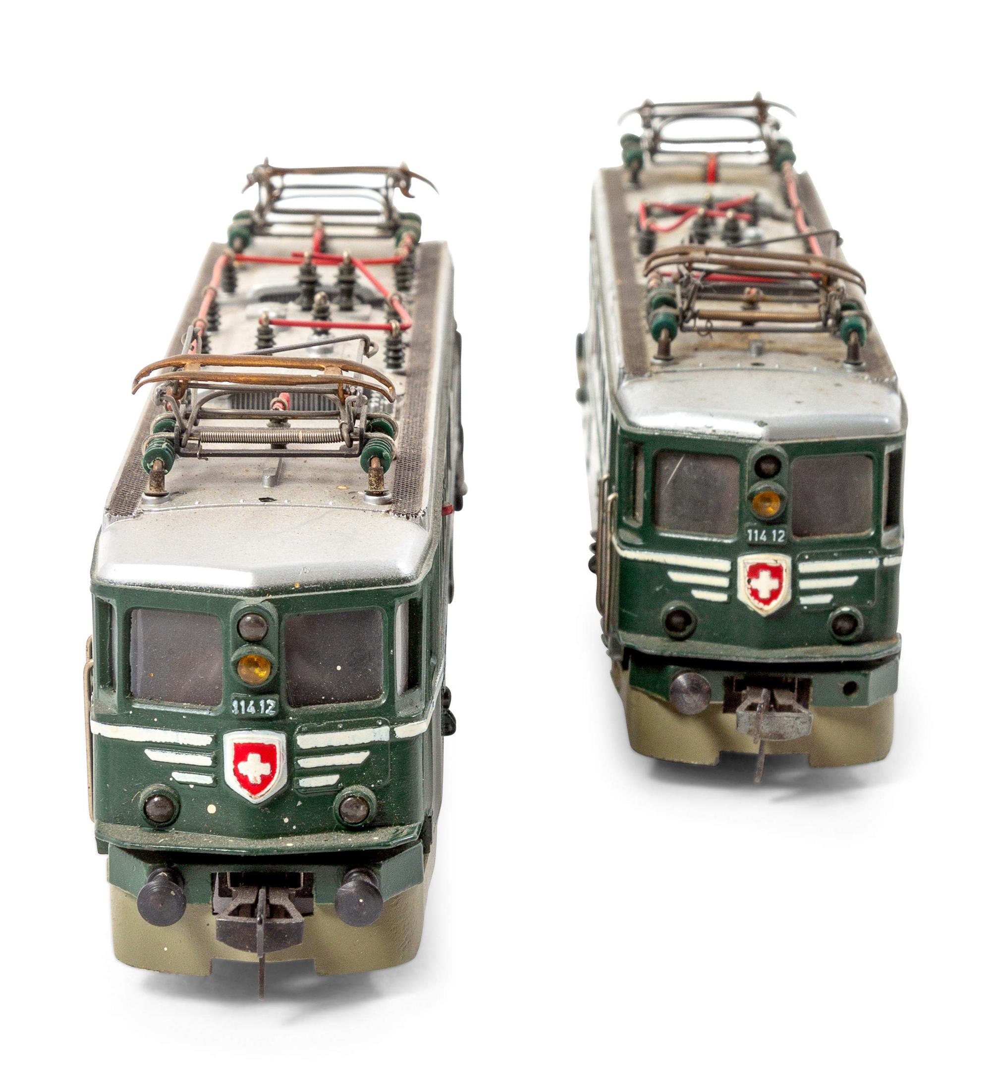 Two Fleischmann Polychrome HO-Gauge SBB/CFF: Crocodile Locomotives