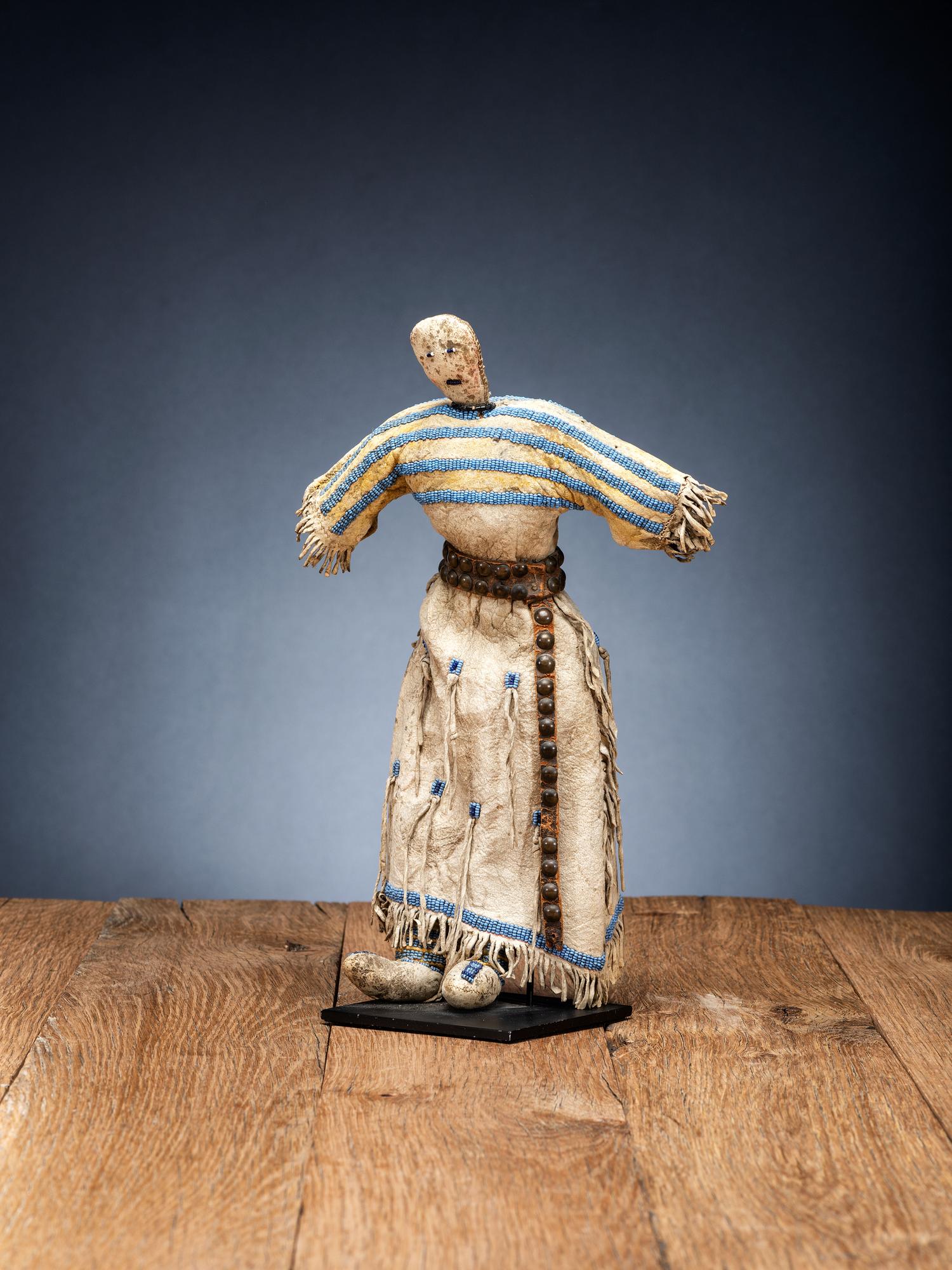 Sioux Beaded Hide Doll