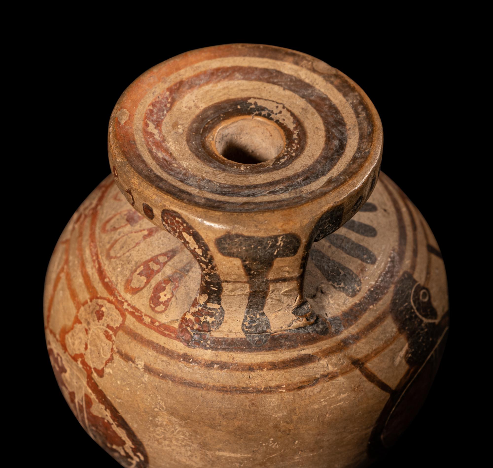 A Corinthian Black-Figured Aryballos