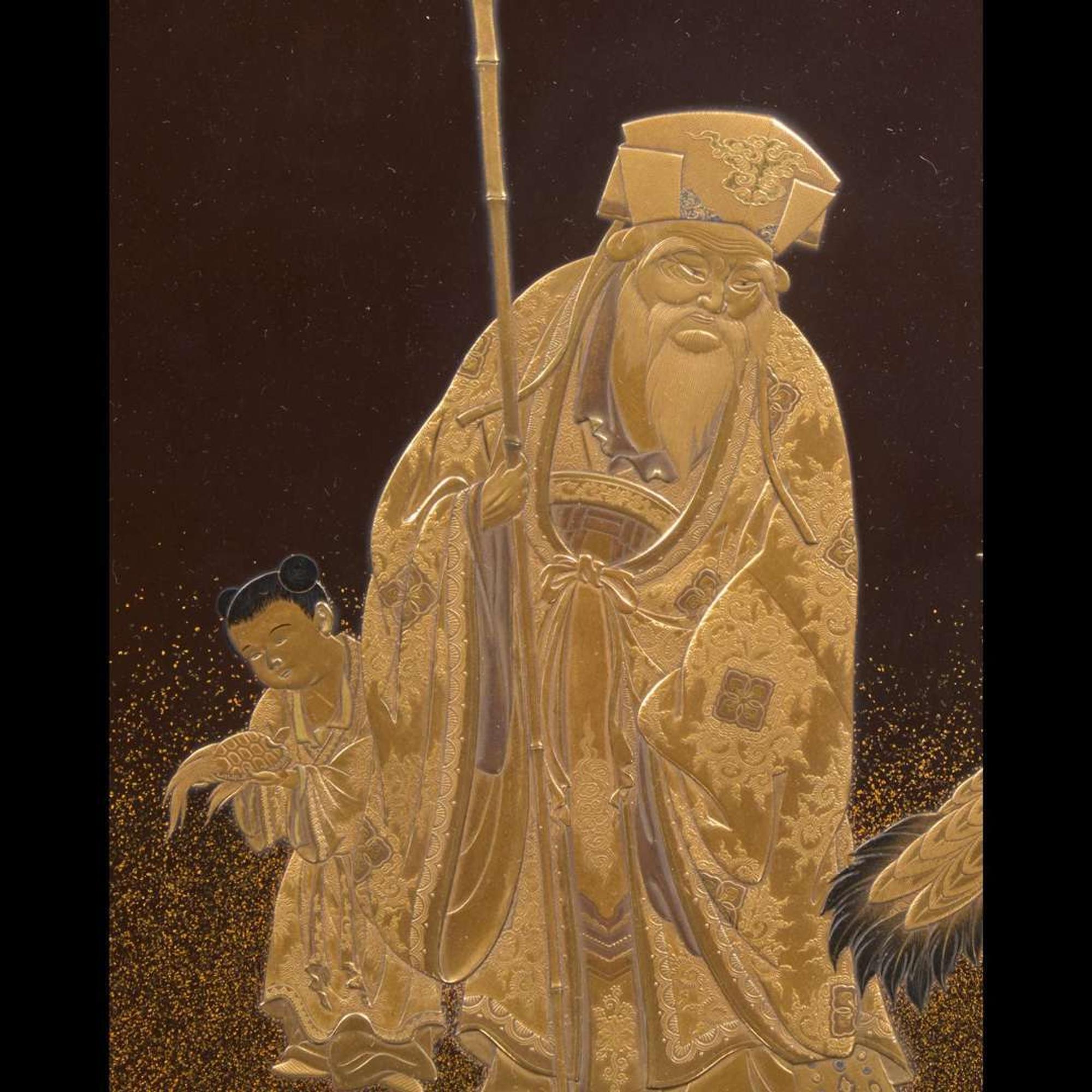 An Exhibition-quality Japanese lacquered table screen 日本砚屏一件 Meiji to Taisho period ?????