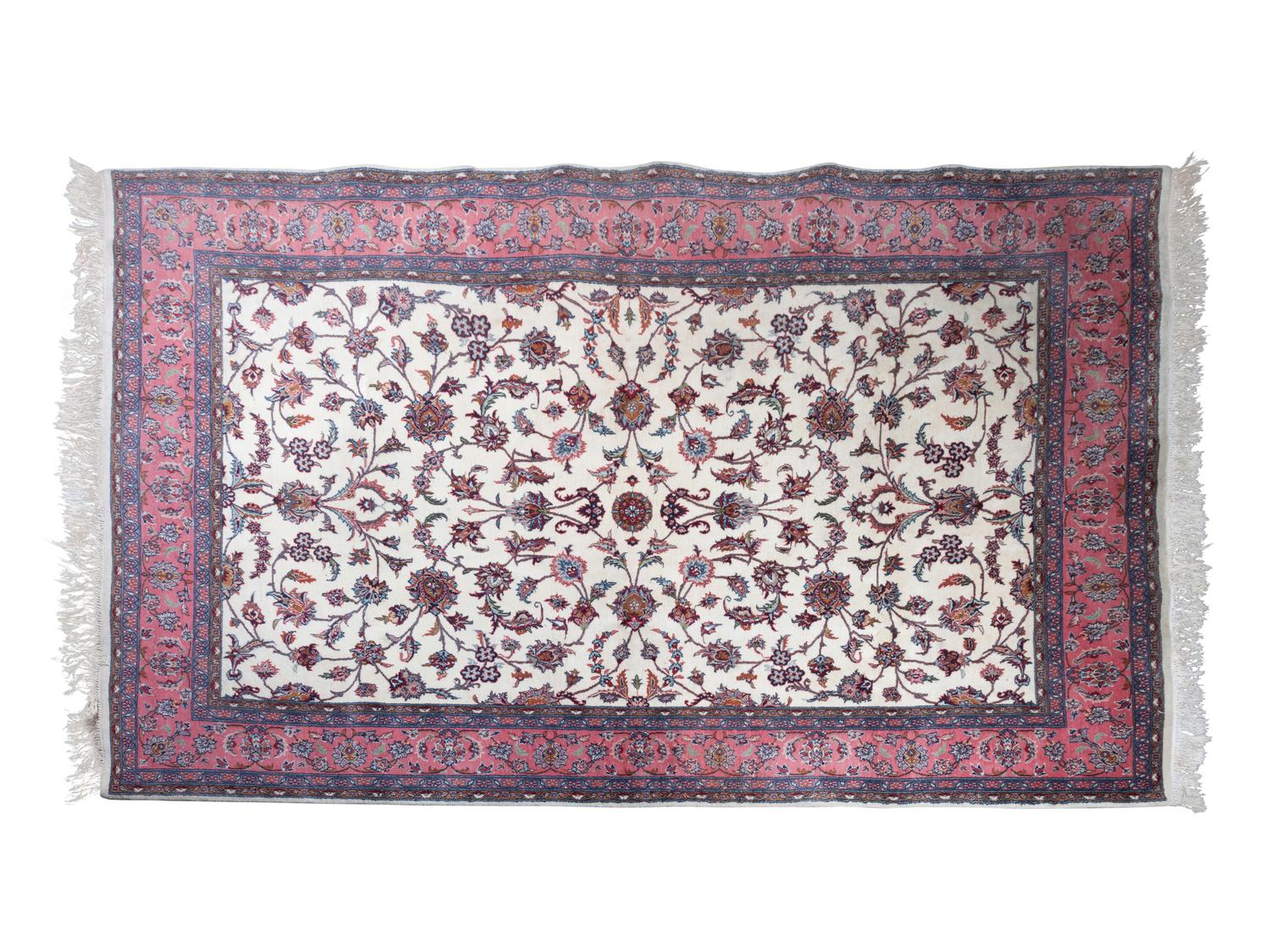 A Silk and Wool Rug — 20TH CENTURY
