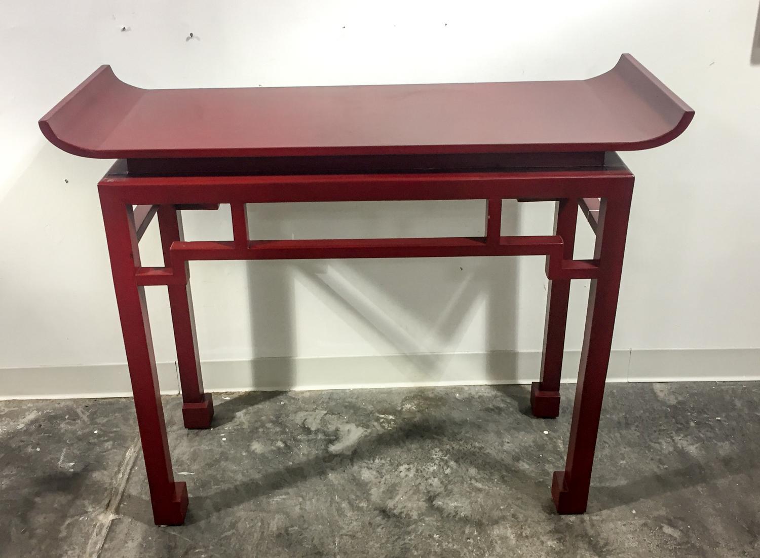 A Modern Chinese Altar Table. Height 36 1/2 x width 45 x depth 15 3/4 inches.