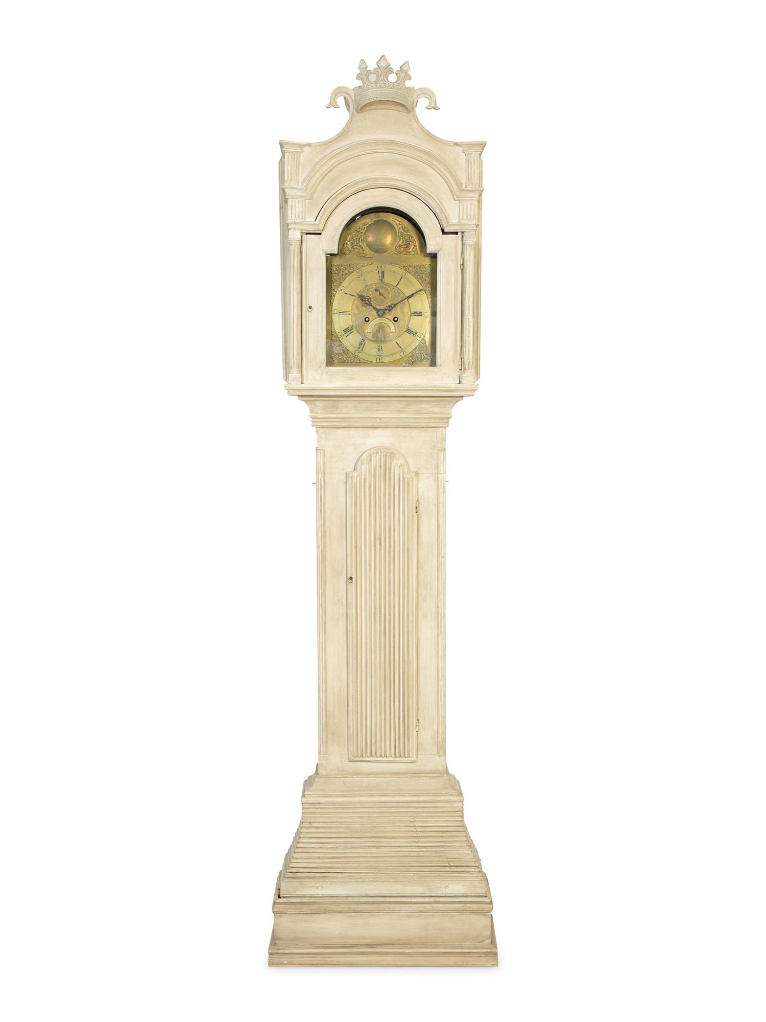 A Dutch Painted Tall Case Clock — 18TH/19TH CENTURY