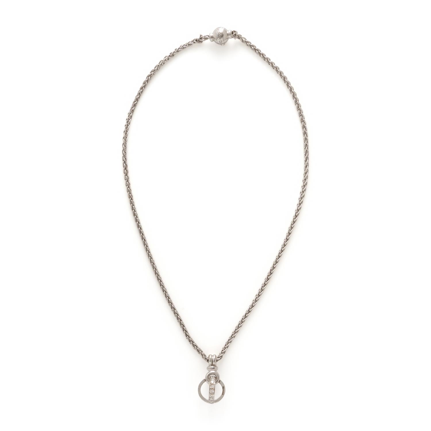 Garrard, Diamond and White Gold Pendant Necklace