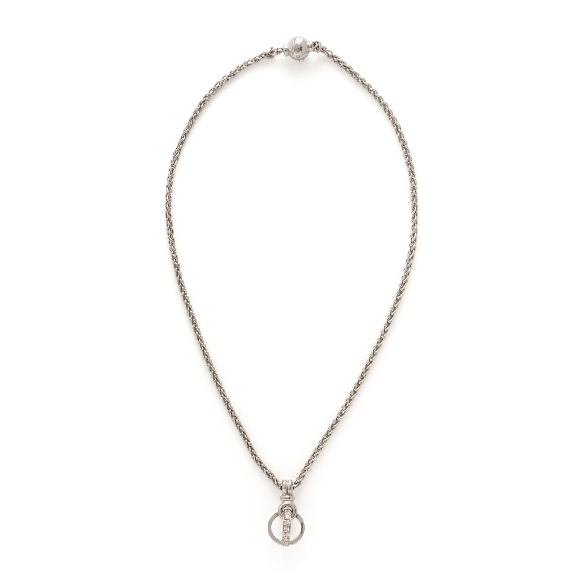 Garrard, Diamond and White Gold Pendant Necklace