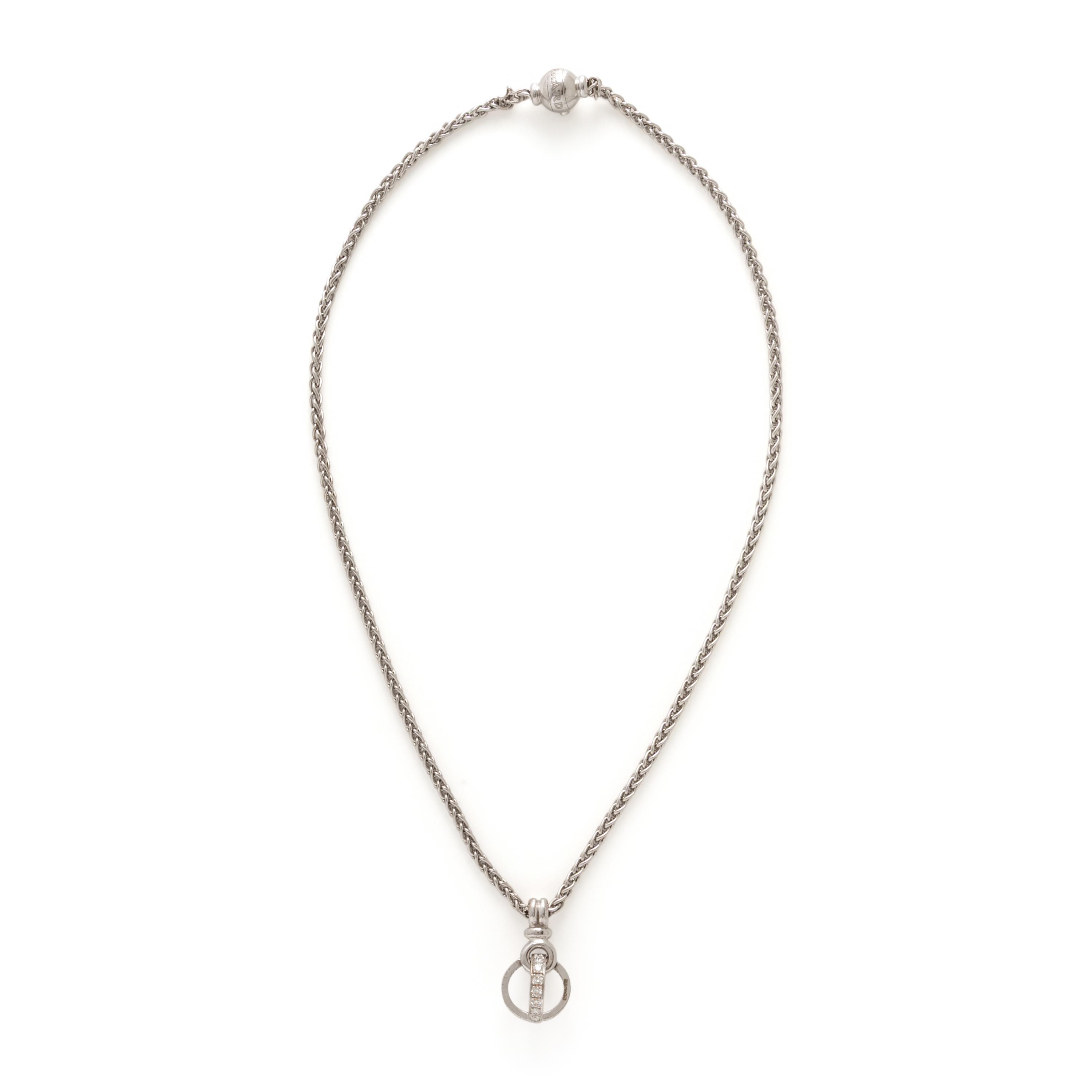 Garrard, Diamond and White Gold Pendant Necklace